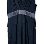 Evan Picone Little Black Dress V Neck Cocktail Party Size 8 Photo 0