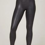 Spanx  Faux Black Leather Leggings Size Large EUC #5581 Photo 0