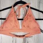 Victoria's Secret NWT  Lip Smacker Coral Essential Halter Bikini Top Size Large Photo 0