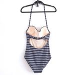 Merona  Swimsuit S One Piece Stripe Vintage Inspired Retro Pinup Girl Vacation Photo 3