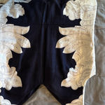 Banana Republic  Black and Cream Midi Dress Photo 3