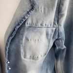 Tian Mei Distressed Light Blue Jean Jacket Size L Size L Photo 5