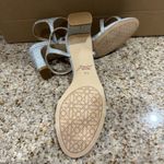 Badgley Mischka  Jewel Silver Strappy Sandals Omari Block Heels 7.5 NIB Photo 4