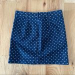 J.Crew Polka Dot Denim Skirt Size 00 Photo 1