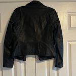 BLANK NYC Faux Leather Black Moto Zipper Closure Jacket Small Photo 5