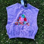Adidas NWT  x Farm Rio Sleeveless Tee Purple Photo 3