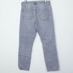 ZARA  Gray‎ High Rise Straight Leg Distressed Denim Jeans Womens Size 10 Photo 3