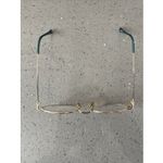 Liz Claiborne LC-81 JAD MAR Eyeglasses Frames Only Blue gold Full Rim 135 GEP Photo 2