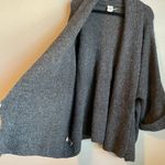 Akemi + Kin Anthropologie  Cardigan Open Front One Size Short Sleeve Gray Photo 2