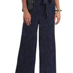 Parker Gigi Tie Waist Wide Leg Pants Animal Print Purple Black Size XL New w/Tag Photo 9