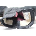 UGG  Simmens Boots Sz 8 Black Leather Waterproof Shearling Lined Buckle Side Zip Photo 9