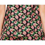 Stella McCartney NEW Ellie Leaping Silk Floral Tank Top, Black, Medium Photo 5