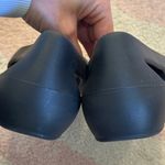 Crocs  Black Sloane Cutout Slingback Flats Comfort Rubber Shoe Casual Ballet Work Photo 3