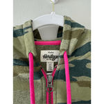Heritage Hoodie Size Small Woodland Camo Green Pink Full Zip Photo 5