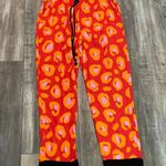 Farm Rio ANTHROPOLOGIE  Hestia Leopard Print Jogger Pants Crop Animal Red Photo 3