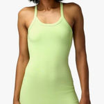 Spiritual Gangster Women's XS Remi Rib Dress Key Lime Mini Tank Dress Stretch Photo 0