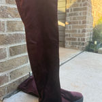 Olivia Miller  burgundy over the knee boots sz 7 Photo 0