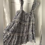 Altar'd State Altar’d state haylin Gingham babydoll tiered embroidery floral mini Dress sz M Photo 9