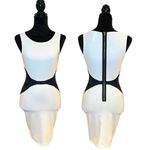 Lovely Day Elegant White and Black Body Con Spandex Women's Dress Cut Out Design Photo 4