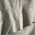 Joie  Porcelain Botan Plaid Ruffle Asymmetrical Mini Skirt Size 4 Photo 1