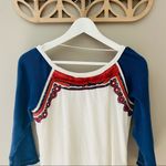 Free People  Ritu Embellished Boho Top Sz Small Photo 3
