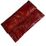 70s Vintage Eel Skin Clutch Photo 9