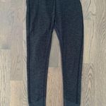 Alo Yoga  High-Waist Airbrush Ribbed Trim Legging in Heather Charcoal Size Medium Photo 1