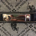 U.S. Polo Assn. grey and black leather hand bag Photo 2