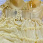 Black Fuschia Yellow Babydoll lingerie Bra Size M Photo 5