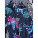 Aqua Green  M medium Women's Floral Print‎ One Piece Swimsuit Tummy Control Photo 7