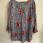 Fred David  Black and White Houndstooth Blouse Photo 1