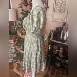 Altar'd State Altar’d State moss green & white belted fit & flare mini dress. Size S. Photo 3