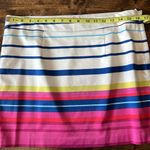 Tart  White Pink Blue Striped Mini Skirt Size Medium Photo 8