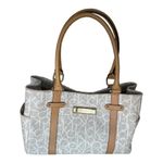Calvin Klein Hudson Monogram Satchel Purse Desert Taupe Women's Shoulder Bag Photo 1
