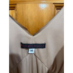 Vintage Morrell Maxie Beaded Silk Blend Brown Gold Cocktail Evening Dress 14 Photo 4