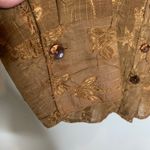 Coldwater Creek  Rust Sheer Metallic Copper Sz Medium Photo 9