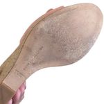 Veronica Beard Donata Suede Sandals Wedges in Pink Photo 8