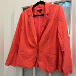 Lane Bryant Bright Peach Coral Single Button Blazer Jacket Women’s Plus Size 18 Photo 3