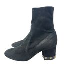 Valentino Garavani Rockstud Boots Booties Suede Black Size 36.5 US 6.5 Photo 11