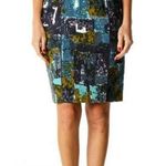 Anthropologie Tabitha Liquid Acres Blue Printed Brunch Pencil Skirt Womens Sz 2 Photo 1