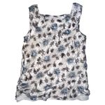 Anne Klein Y2K Floral Silk Sleeveless Blouse Size 4 Photo 1