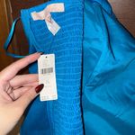 Anthropologie NWT $130 x Hutch Blue Bow Tie Tube Back Zip Smocked Top 3X Photo 6