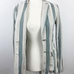 Lafayette 148 NY Vangie Vertical Striped Two Button Blazer Jacket Size 2 Job Photo 10