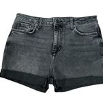 Free People  Denim Shorts with Stretch Size 29 Gray Black Jorts Photo 1