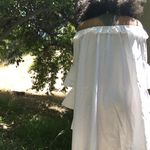 Free People  White Summer Dress With Bell Sleeves Photo 3