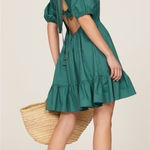 Peter Som  Green Puff Sleeve Dress Photo 0