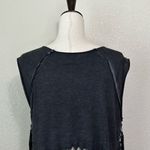 Ecote Urban Outfitters Boho Gray Mineral Wash Fringe Crop Top Photo 5