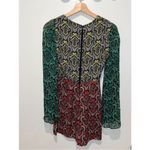 Alice + Olivia  $375 Brylee Mixed Print Tie Front Cut Out Romper Size 0 Photo 7