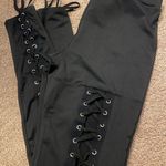 Milkyway lace-up black leggings Medium NWT Photo 2