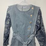 ZARA  blogger favorite combination denim jacquard dress Photo 3
